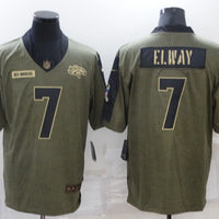 Men's Denver Broncos John Elway #7 Brown Game Jersey1