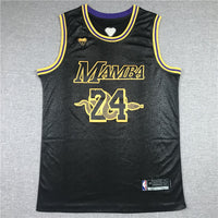 Men's Los Angeles Lakers Kobe Bryant #24 Black Player Jersey1