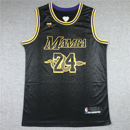 Men's Los Angeles Lakers Kobe Bryant #24 Black Player Jersey1