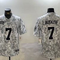 Harrison Butker #7 Kansas City Chiefs Arctic Camo 2024 Salute to Service Limited Jersey - JerseysFreak
