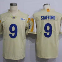 Men's Los Angeles Rams Matthew Stafford #9 Beige Vapor Limited Jersey1