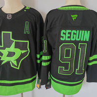 Men's Dallas Stars Tyler Seguin #91 Fanatics Black Alternate Premium Jersey