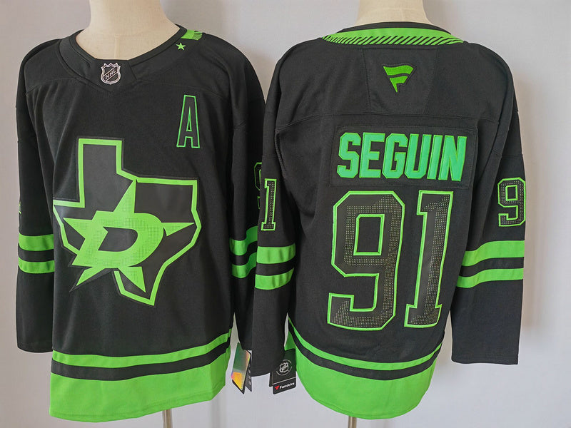 Men's Dallas Stars Tyler Seguin #91 Fanatics Black Alternate Premium Jersey