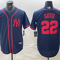 Men's New York Yankees Juan Soto #22 Navy Limited Game Jersey1