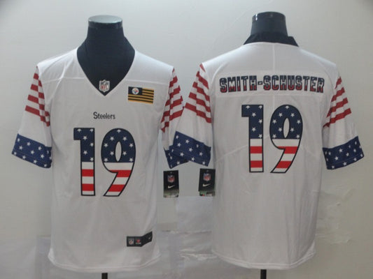 Men's Pittsburgh Steelers JuJu Smith-Schuster #19 White Authentic Game Jersey1