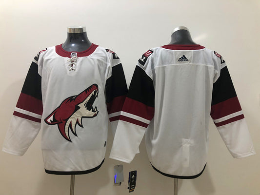 Men's Arizona Coyotes White Away Breakaway Blank Jersey1