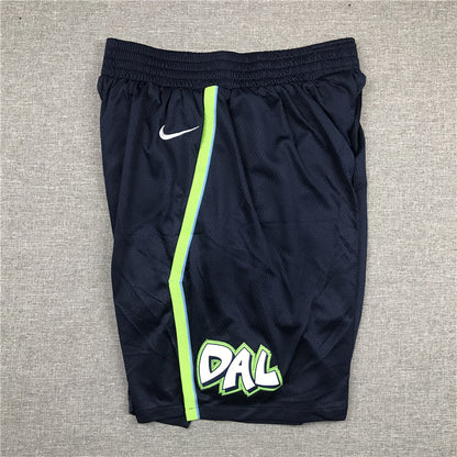 Men's Dallas Mavericks Navy City Edition Basketball Shorts1