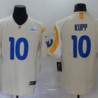 Men's Los Angeles Rams Cooper Kupp #10 Beige Vapor Limited Jersey1