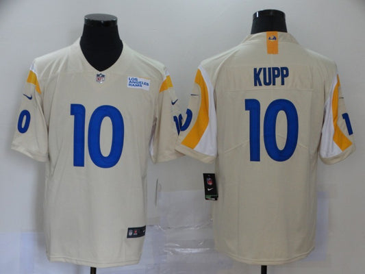 Men's Los Angeles Rams Cooper Kupp #10 Beige Vapor Limited Jersey1
