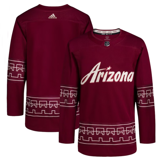 Men's Arizona Coyotes Garnet Alternate 2022/23 Primegreen Authentic Blank Jersey1