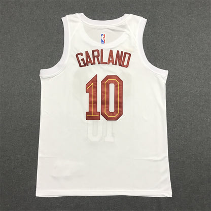 Men's Cleveland Cavaliers Darius Garland #10 White Swingman Jersey1 - Association Edition