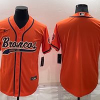Men's Denver Broncos Orange Blank Jersey1