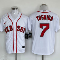 Men's Boston Red Sox Masataka Yoshida #7 White Replica Player Jersey1