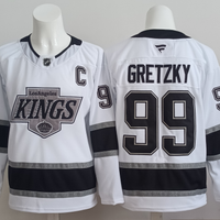 Men's Los Angeles Kings Wayne Gretzky #99 White Player Game Jersey