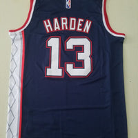 Men's Brooklyn Nets James Harden Navy 2021/22 Swingman Jersey1 - City Edition