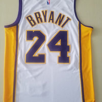 Kobe Bryant #24 Los Angeles Lakers White Swingman Player Jersey