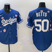 Men's Los Angeles Dodgers Mookie Betts #50 Royal Alternate Replica Player Jersey1