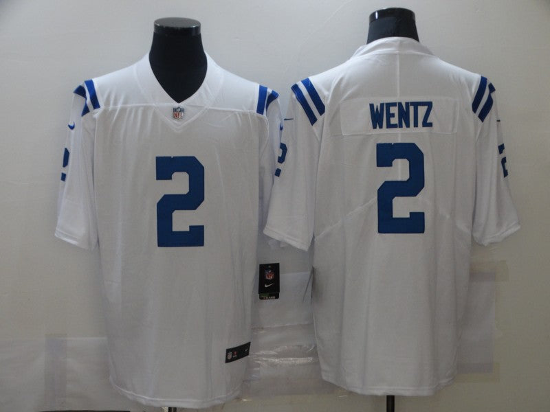 Men's Indianapolis Colts Carson Wentz #2 White Game Jersey1