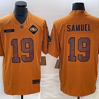 Men's San Francisco 49ers Deebo Samuel #19 Brown 2023 Salute To Service Limited Jersey1