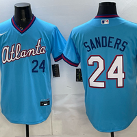 Men's Atlanta Braves Deion Sanders #24 Powder Blue 2026 City Connect Stadium Jersey