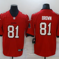 Men's Tampa Bay Buccaneers Antonio Brown #81 Red Game Jersey1