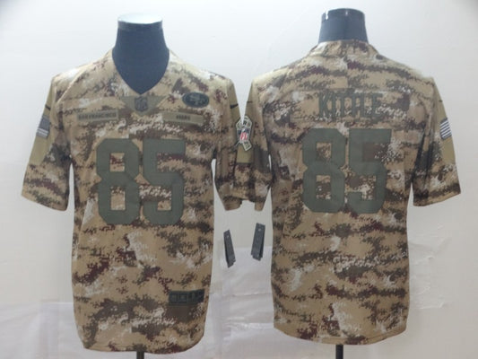 Men's San Francisco 49ers George Kittle #85 Camouflage Game Jersey1