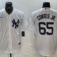 Men's New York Yankees Nestor Cortes Jr. #65 White Replica Player Jersey1