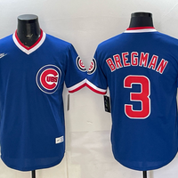 Men's Chicago Cubs Alex Bregman #3 Royal Throwback Cooperstown Collection Limited Jersey