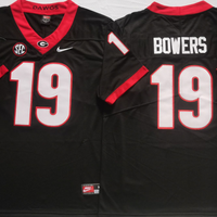 Men's Georgia Bulldogs Brock Bowers #19 Black Player Game Jersey