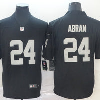 Men's Las Vegas Raiders Jonathan Abram #24 Black Game Player Jersey1