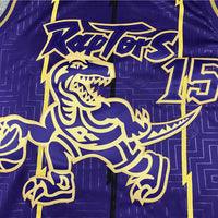 Men's Toronto Raptors Vince Carter 1998-99 Purple Hardwood Classics Swingman Jersey1