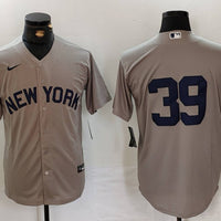 Men's New York Yankees Jose Trevino #39 Gray Replica Player Name Jersey1