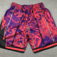 Men's Toronto Raptors Fuchsia Year of the Tiger Edition Pocket Shorts1