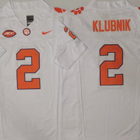 Men's Clemson Tigers Cade Klubnik #2 White Player Jersey