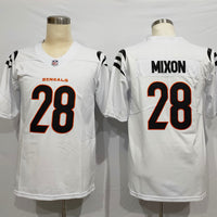 Men's Cincinnati Bengals Joe Mixon #28 White Game Jersey1