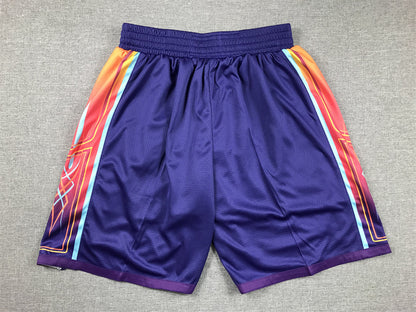 Men's Phoenix Suns Purple 2023/24 Swingman City Edition Shorts1