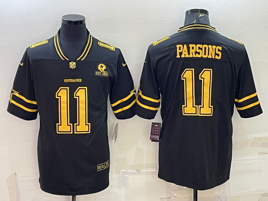 Men's Dallas Cowboys Micah Parsons #11 Black Player Jersey1