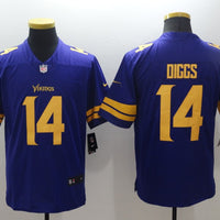 Men's Minnesota Vikings Stefon Diggs #14 Purple Game Player Jersey1