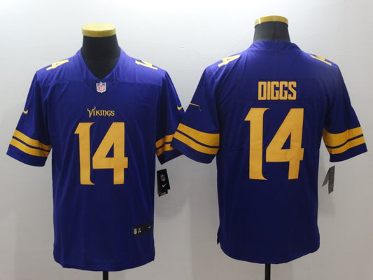 Men's Minnesota Vikings Stefon Diggs #14 Purple Game Player Jersey1