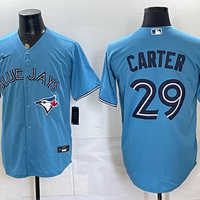 Men's Toronto Blue Jays Joe Carter #29 Light Blue Limited Player Jersey