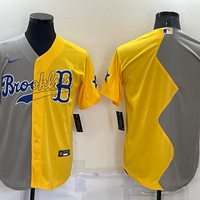 Men's Boston Red Sox Gray/Gold Blank Jersey1