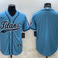 Men's Tennessee Titans Light Blue Blank Jersey1