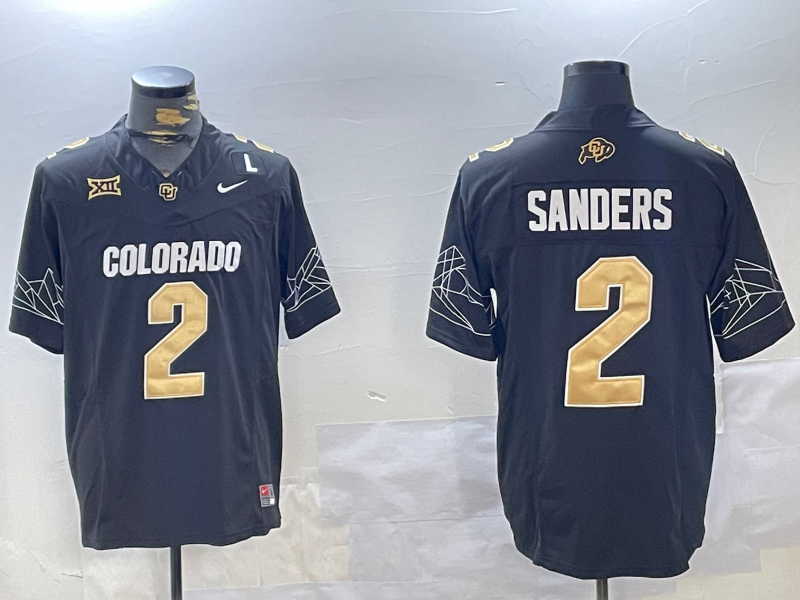 Shedeur Sanders Colorado Buffaloes Black Jersey