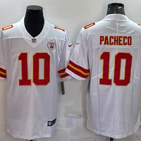 Men's Kansas City Chiefs Isiah Pacheco #10 White Game Jersey1