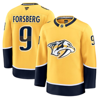 Filip Forsberg #9 Nashville Predators Gold Home Premium Jersey - JerseysFreak
