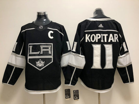 Men's Los Angeles Kings Anze Kopitar #11 Black Home Breakaway Player Jersey1