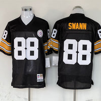 Men's Pittsburgh Steelers Lynn Swann Mitchell & Ness Black Legacy Replica Jersey1