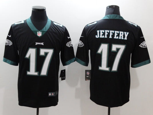 Men's Philadelphia Eagles Alshon Jeffery #17 Black Game Jersey1