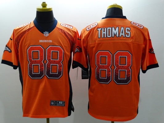 Men's Denver Broncos Demaryius Thomas #88 Orange Player Game Jersey1