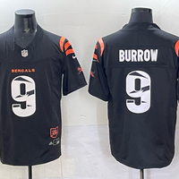 Men's Cincinnati Bengals Joe Burrow #9 Black Vapor F.U.S.E. Limited Jersey2